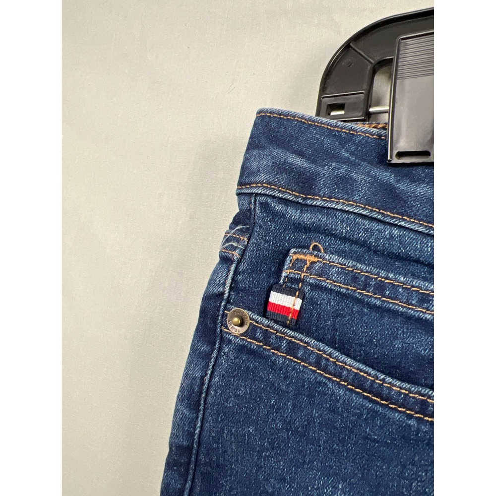 Tommy Hilfiger Tribeca Bootcut Jeans Womens 8 Dark Wash Stretch Mid Rise Denim - Picture 8 of 10
